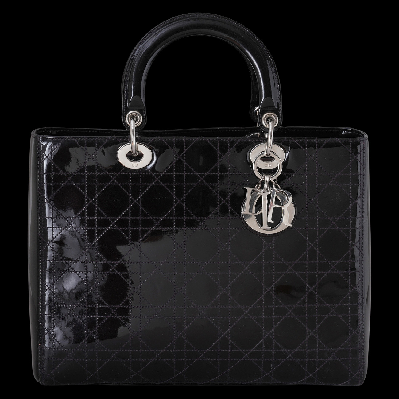 CHRISTIAN DIOR(USED)크리스찬디올 페이던트 레이디디올 라지 토트 겸 숄더백